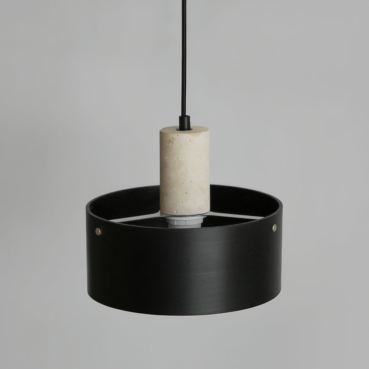 Orelorise hanglamp in walnootkleur en beige