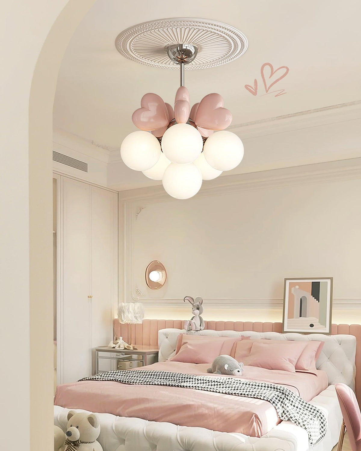 Kroonluchter Heart Accents bollen Shades Speels Modern Kinderkamer