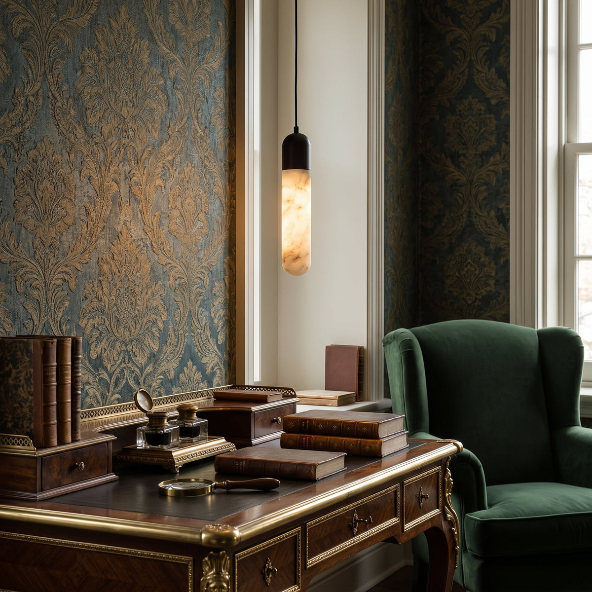 Loxcombe Albasten hanglamp