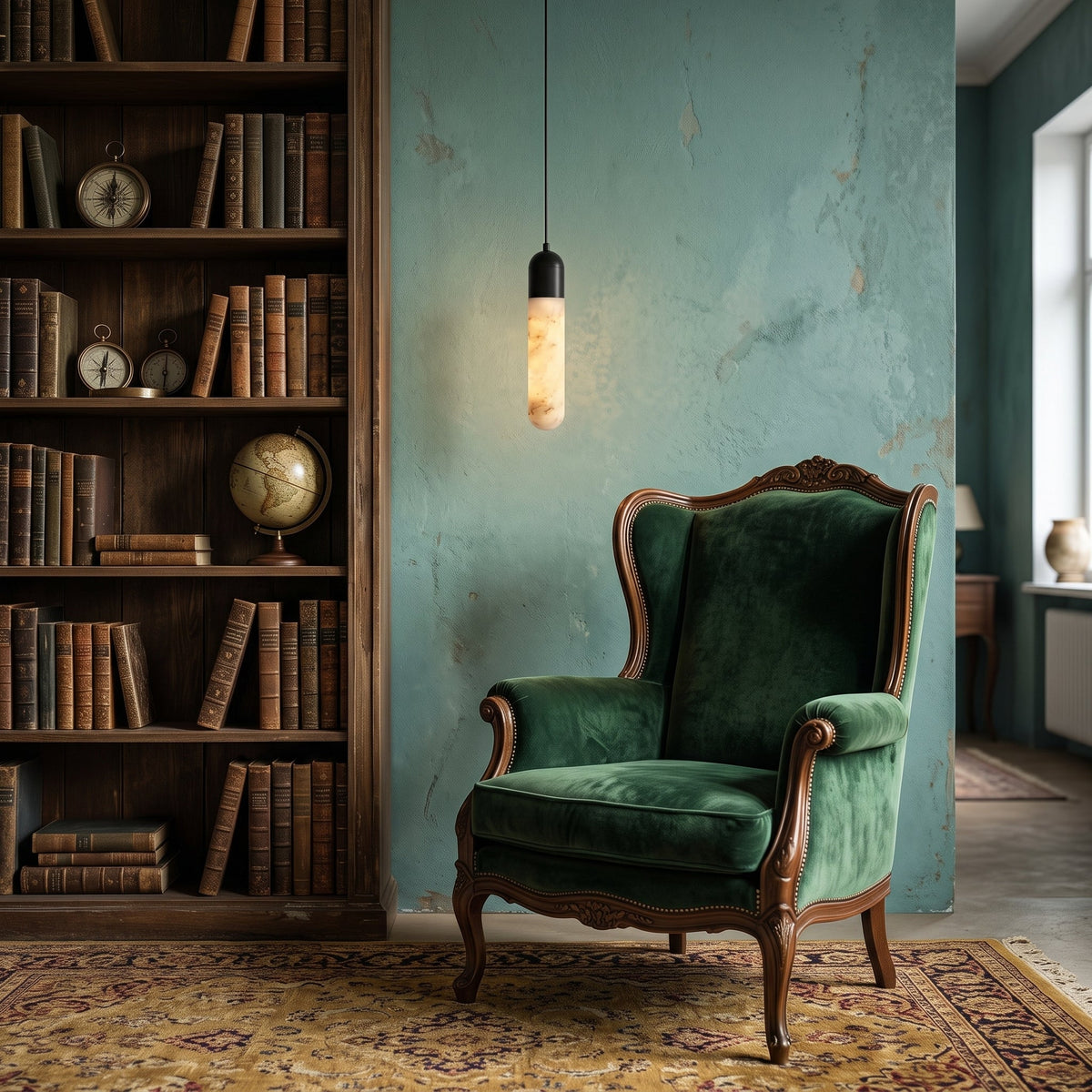 Loxcombe Albasten hanglamp