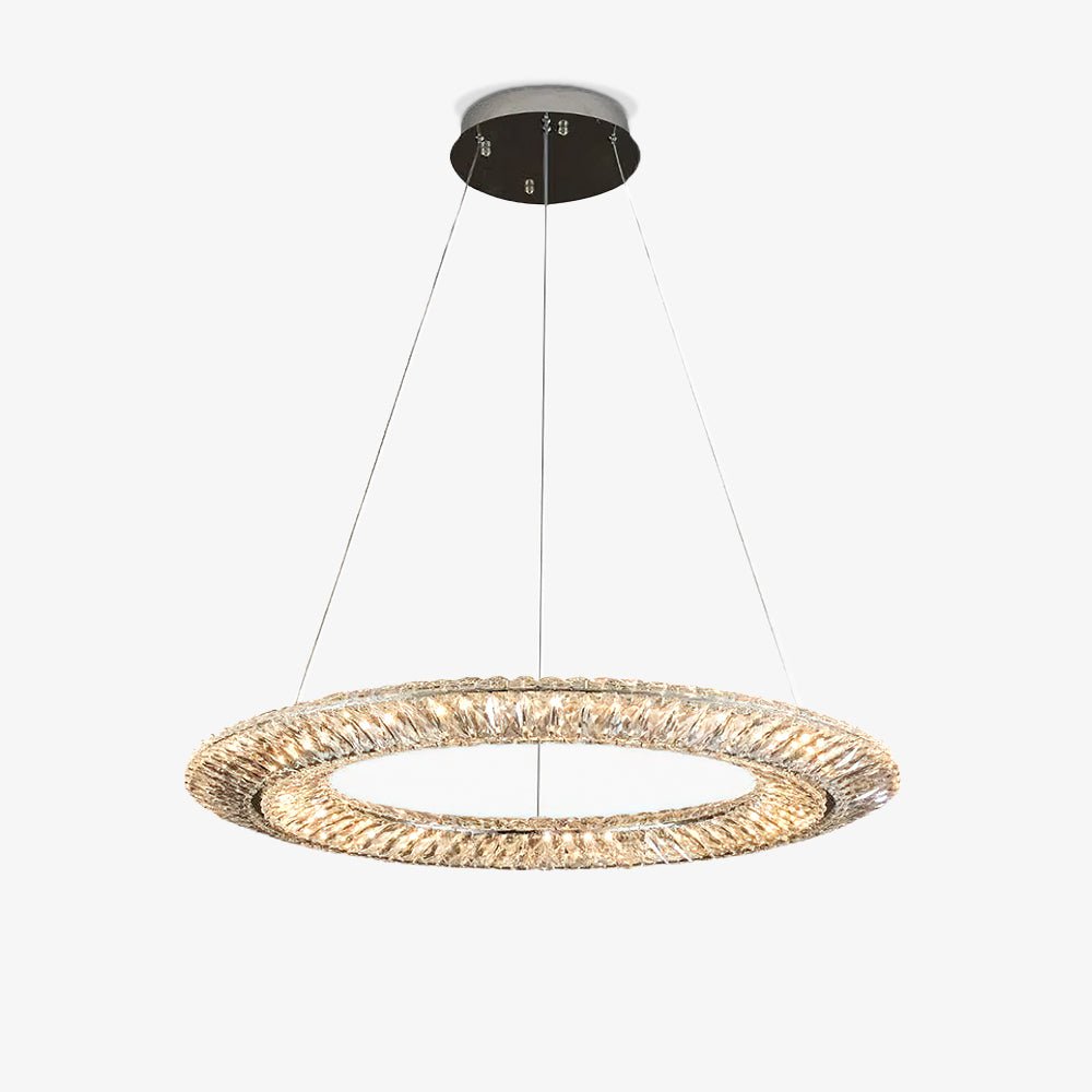 Tev Geometric kroonluchter met kristallen LED elegant
