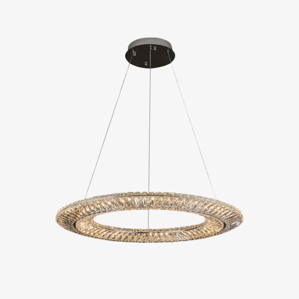 Tev Geometric kroonluchter met kristallen LED elegant