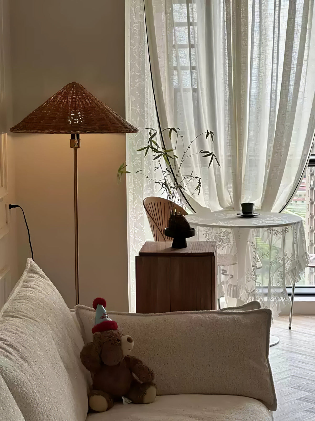 Zenith vloerlamp in bohemian marmer