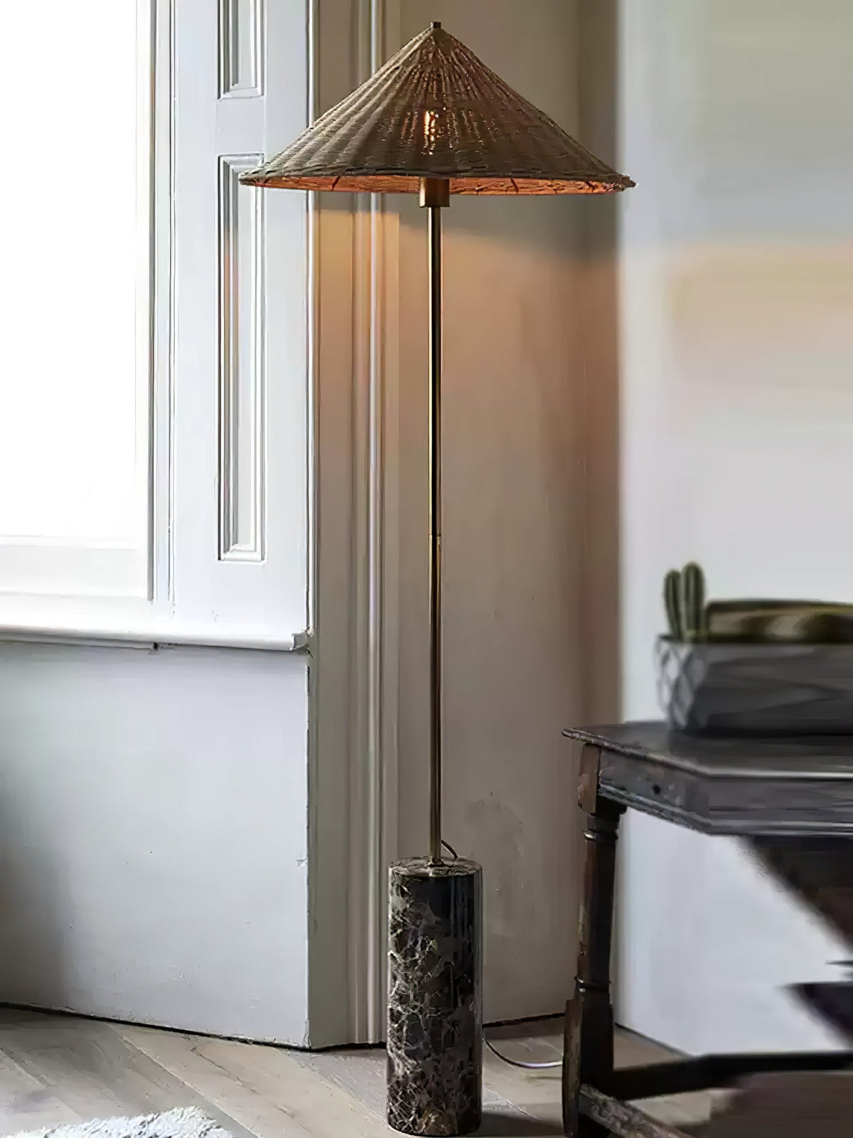 Zenith vloerlamp in bohemian marmer