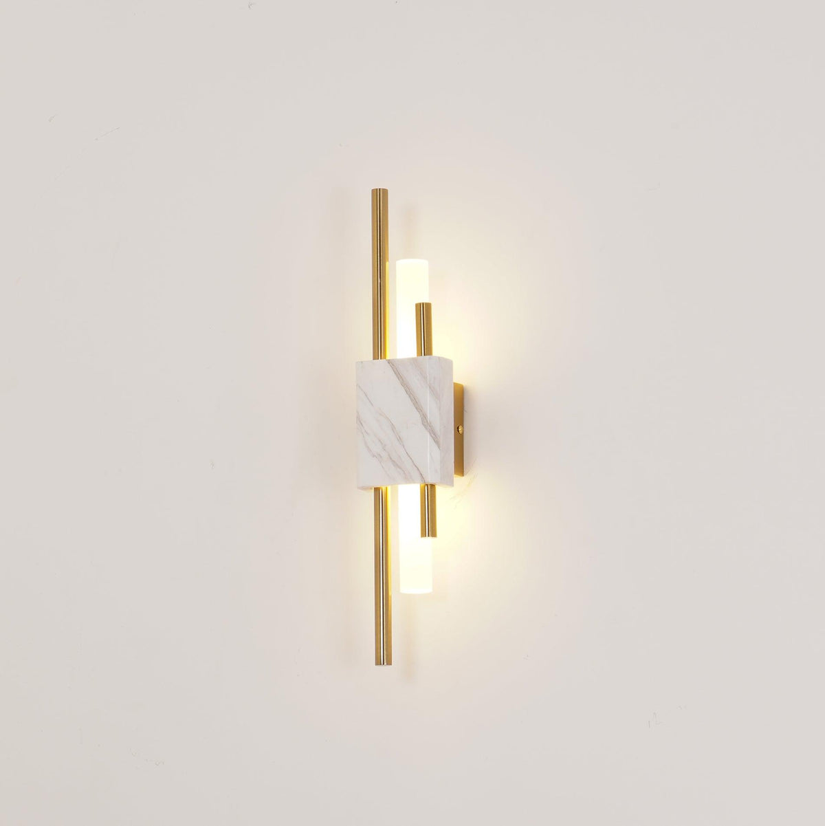 Evely Premium Noordse kunst wandlamp met marmer, met stekker