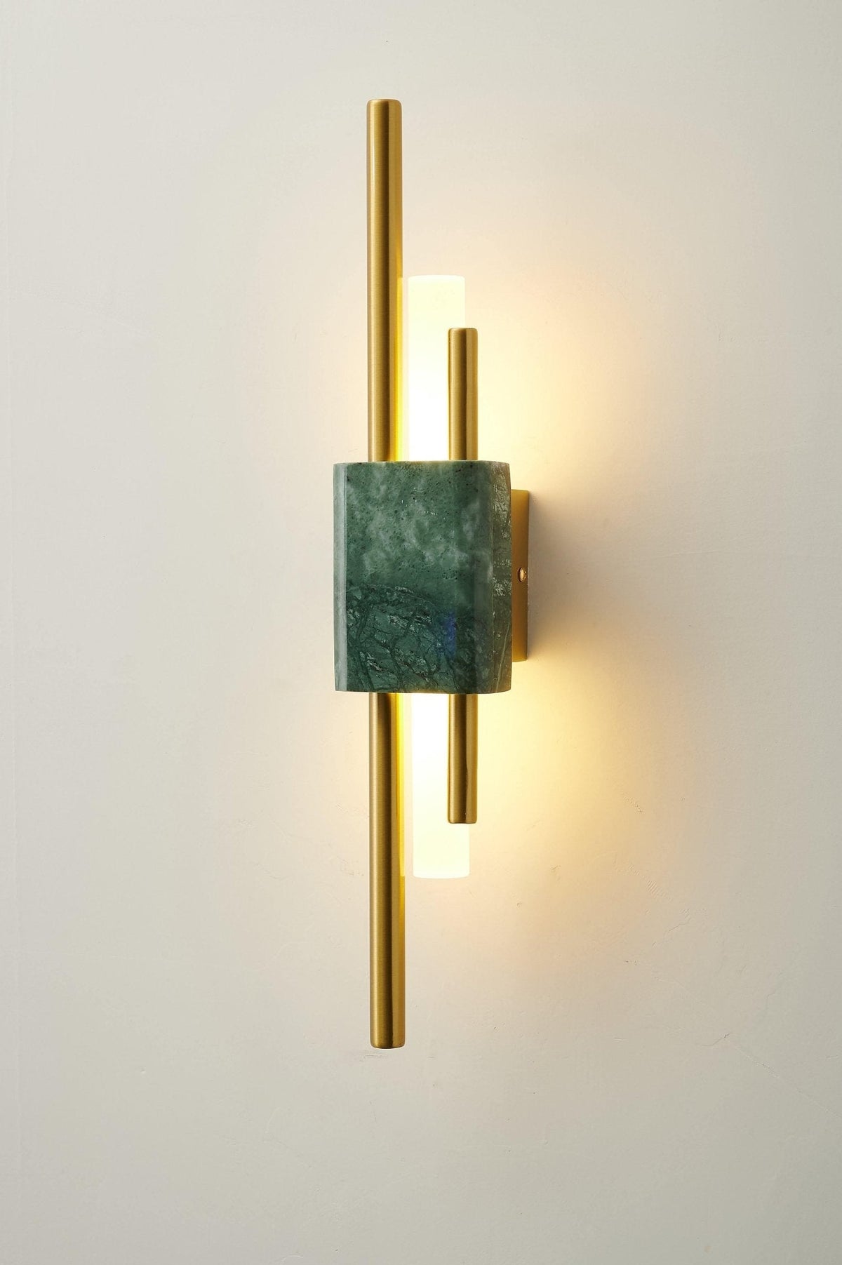 Evely Premium Noordse kunst wandlamp met marmer, met stekker