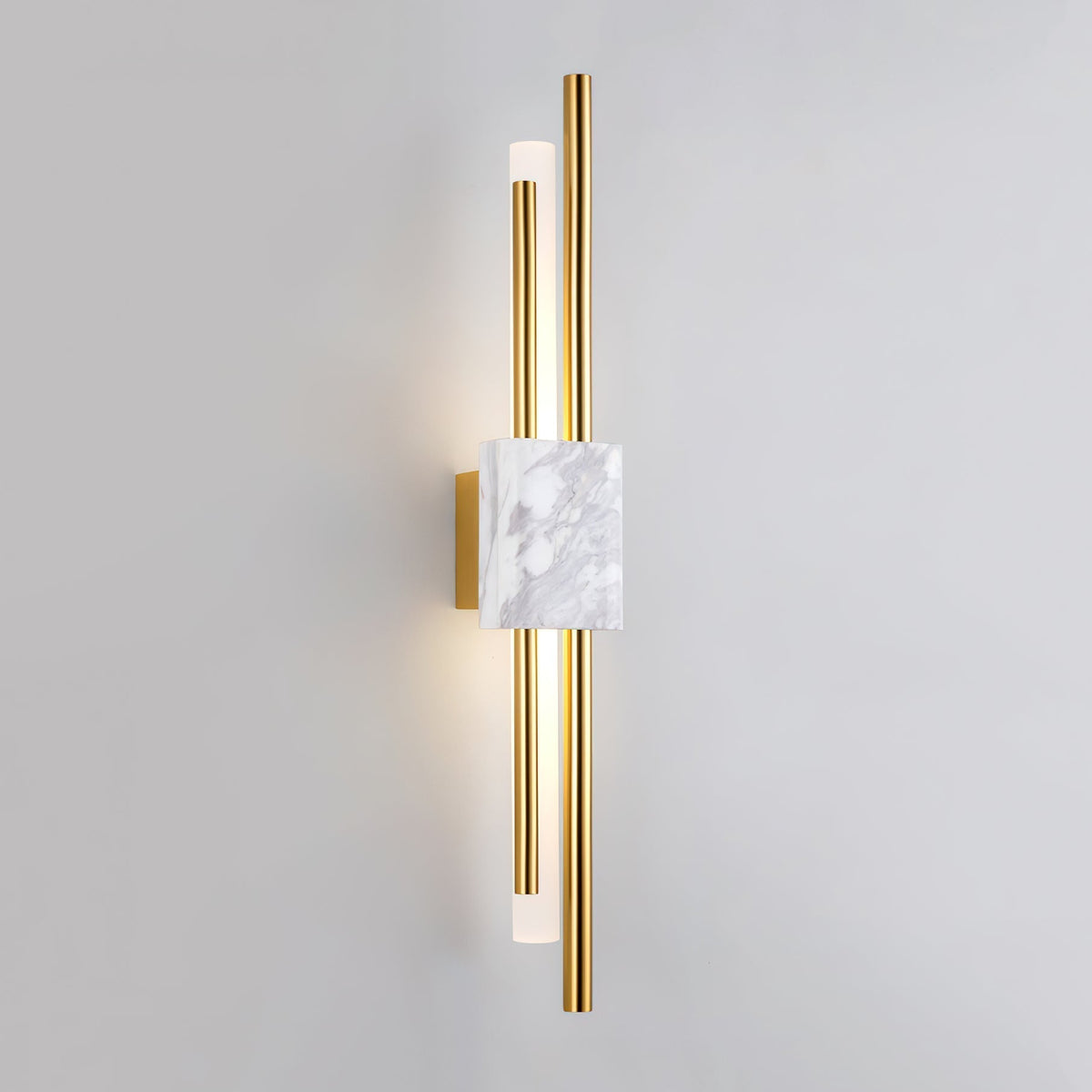 Evely Premium Noordse kunst wandlamp met marmer, met stekker