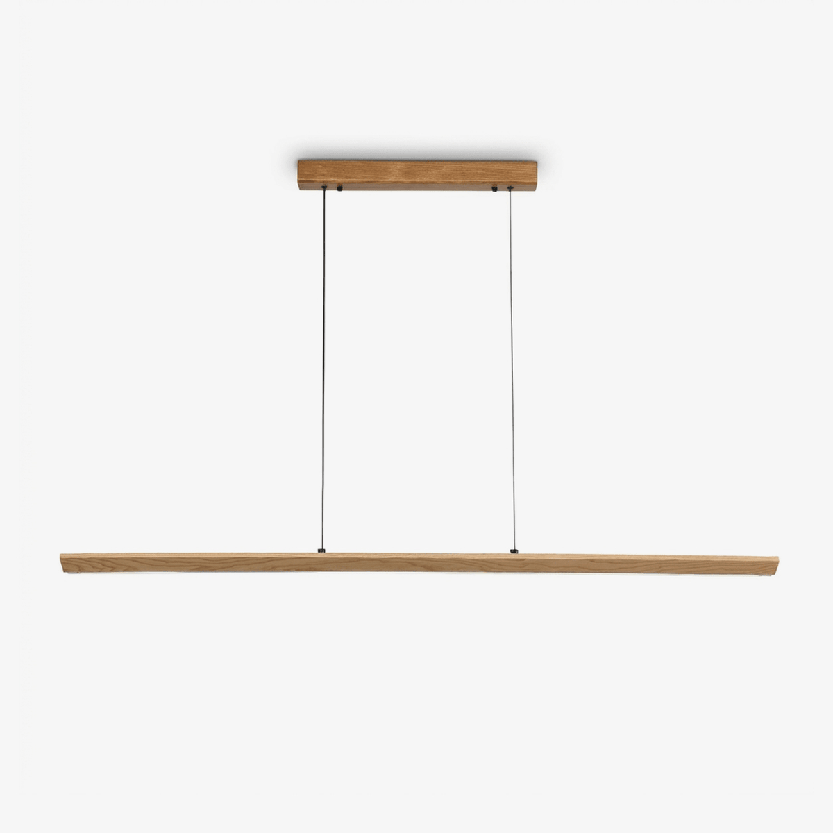 Alderine lineaire hanglamp van walnoothout
