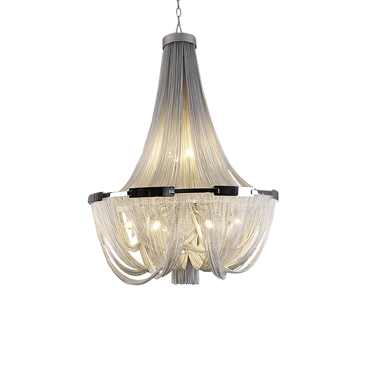 Zylen kroonluchter met aluminium ketting