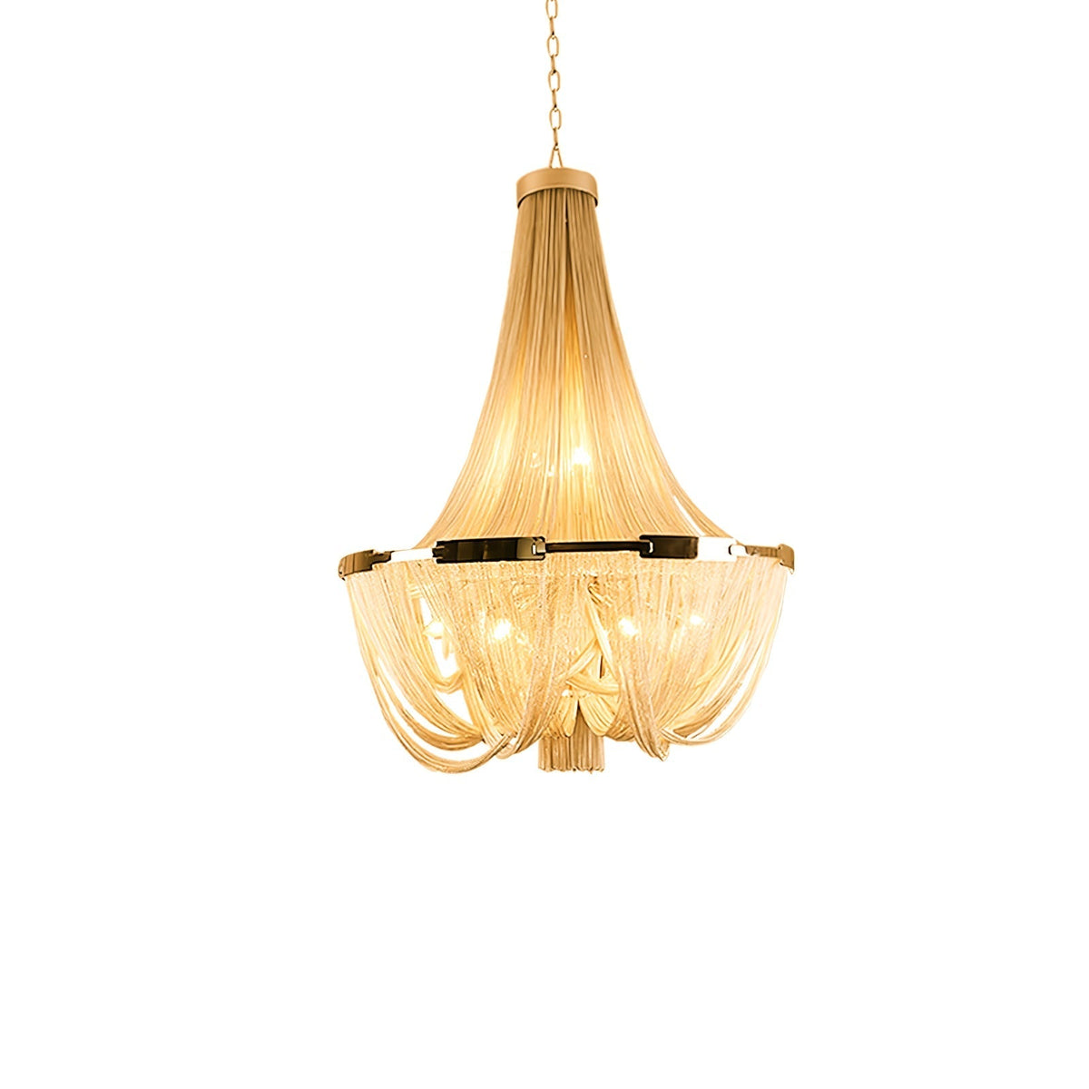 Zylen kroonluchter met aluminium ketting
