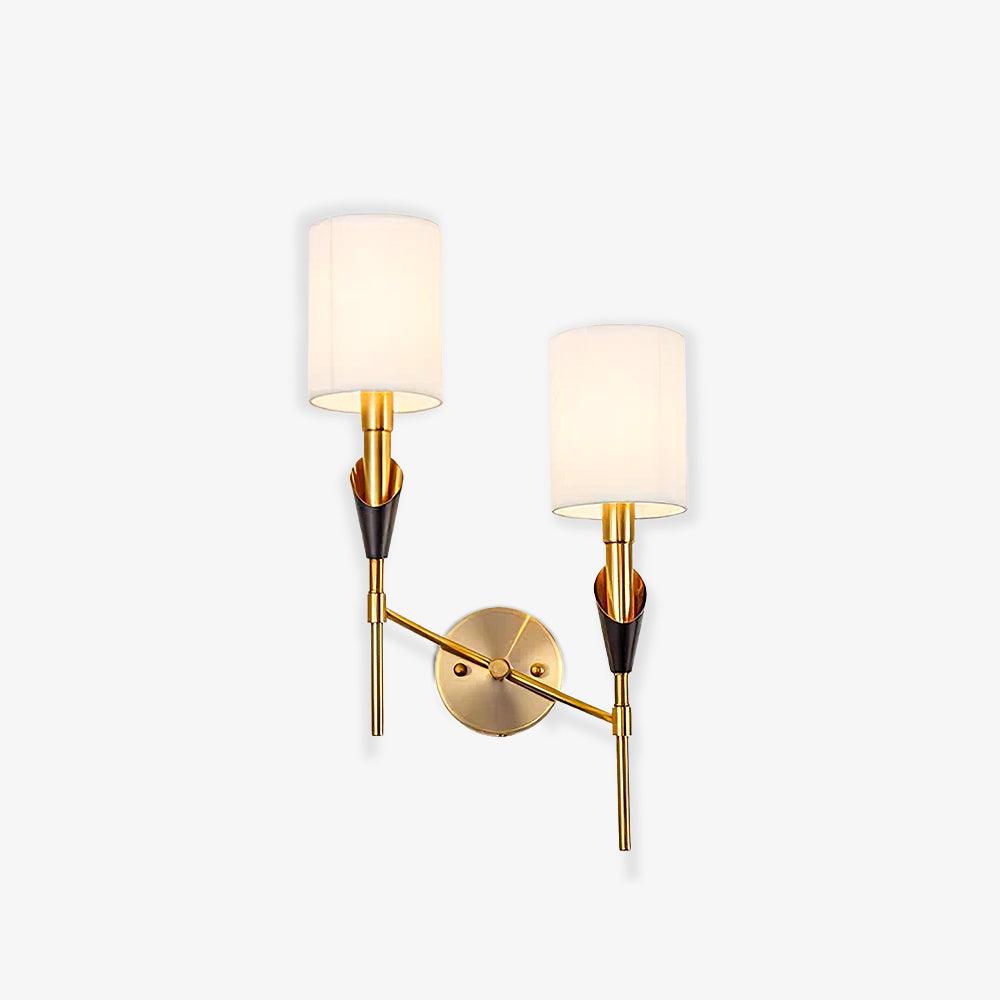 Eurzorira wandlamp met stoffen kap