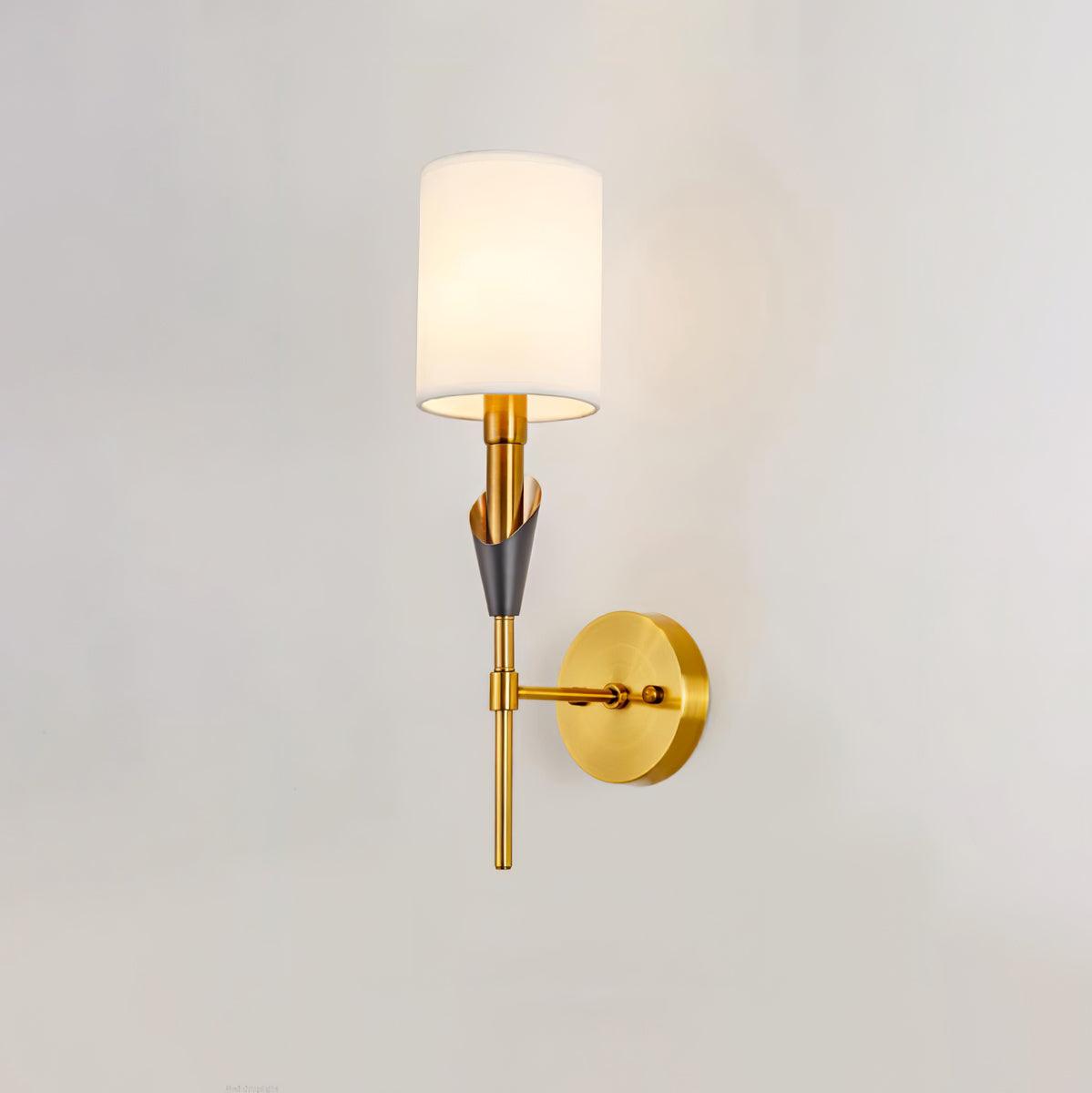 Eurzorira wandlamp met stoffen kap
