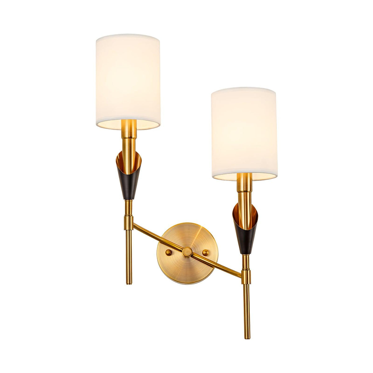 Eurzorira wandlamp met stoffen kap