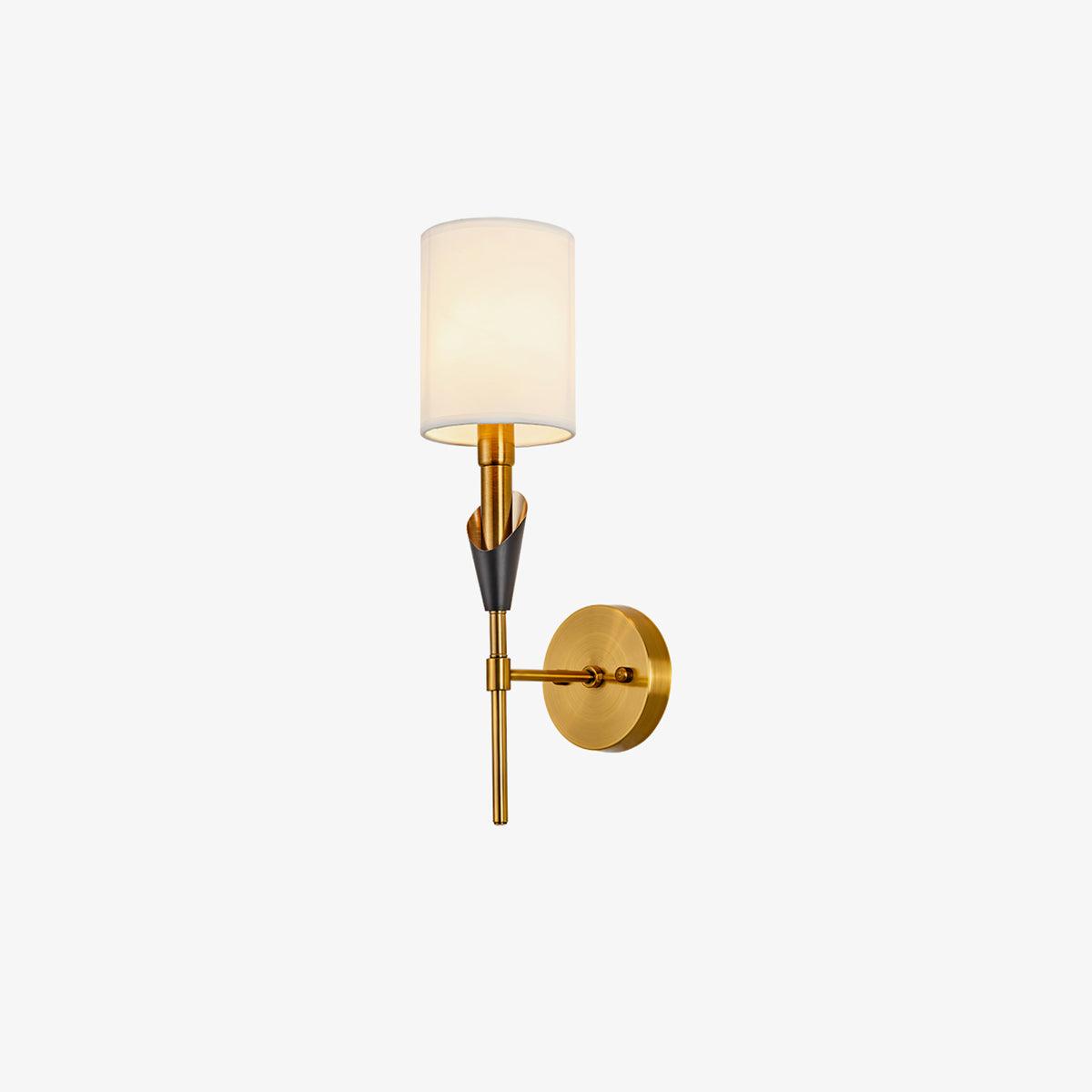 Eurzorira wandlamp met stoffen kap