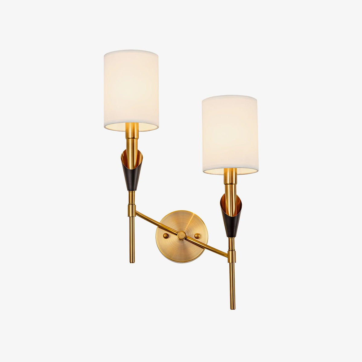 Eurzorira wandlamp met stoffen kap