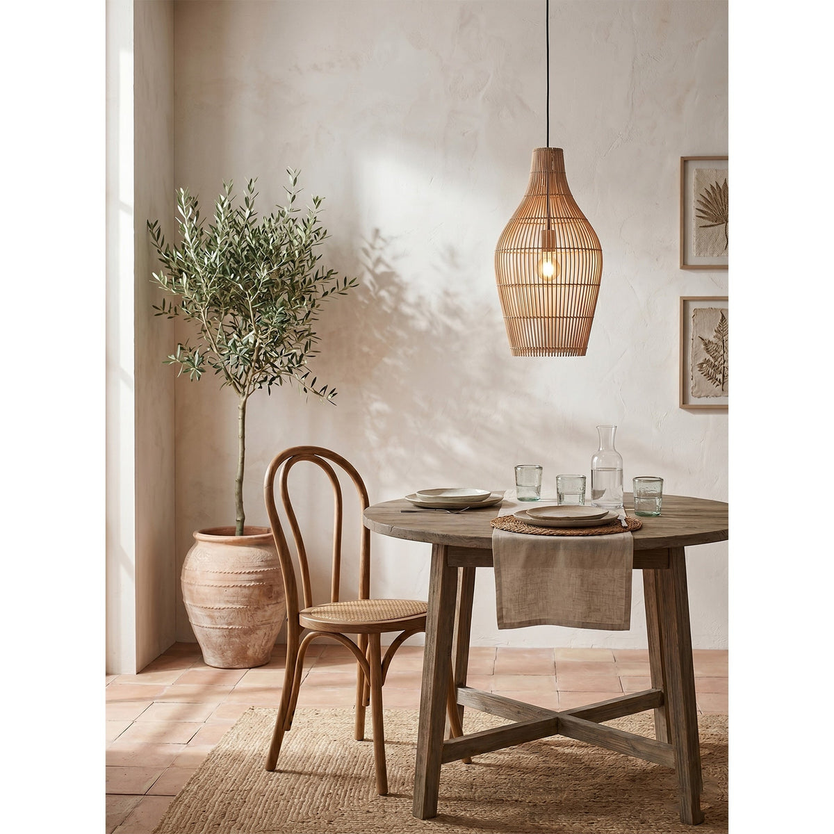 Canerielle rotan hanglamp