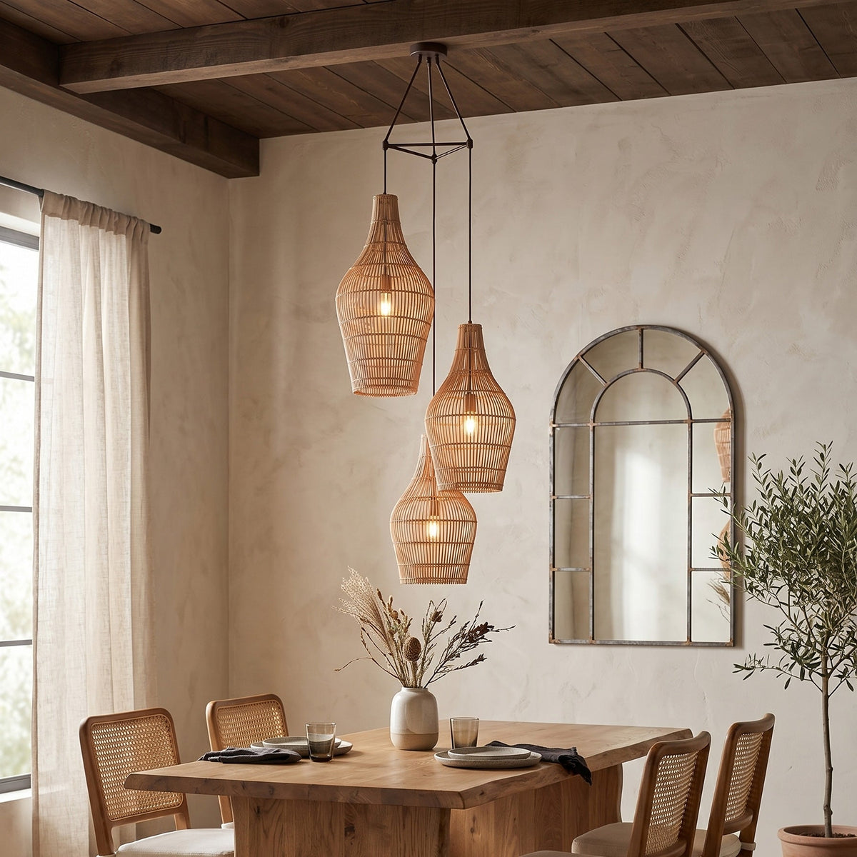 Canerielle rotan hanglamp