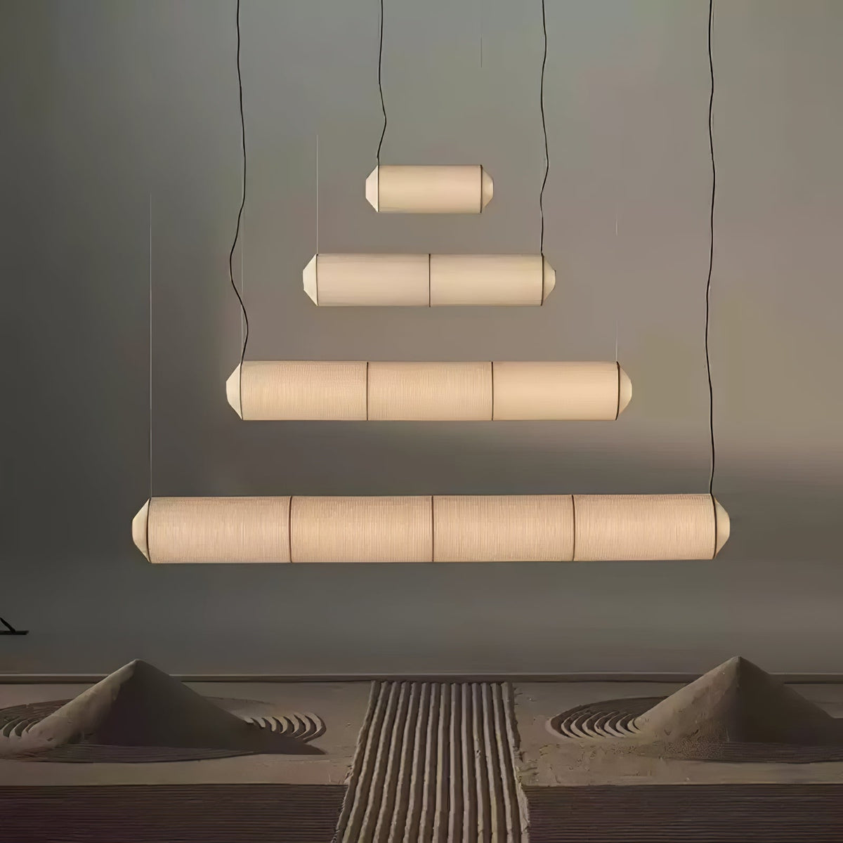Oren moderne minimalistische hanglamp van natuurlijke mulberry zijde