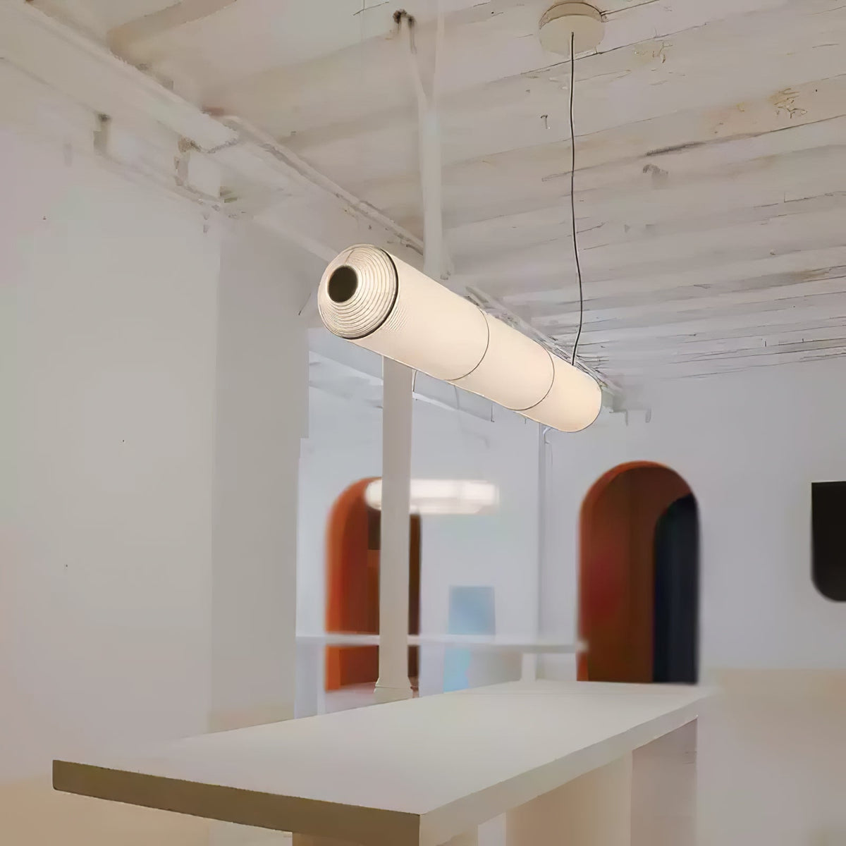 Oren moderne minimalistische hanglamp van natuurlijke mulberry zijde