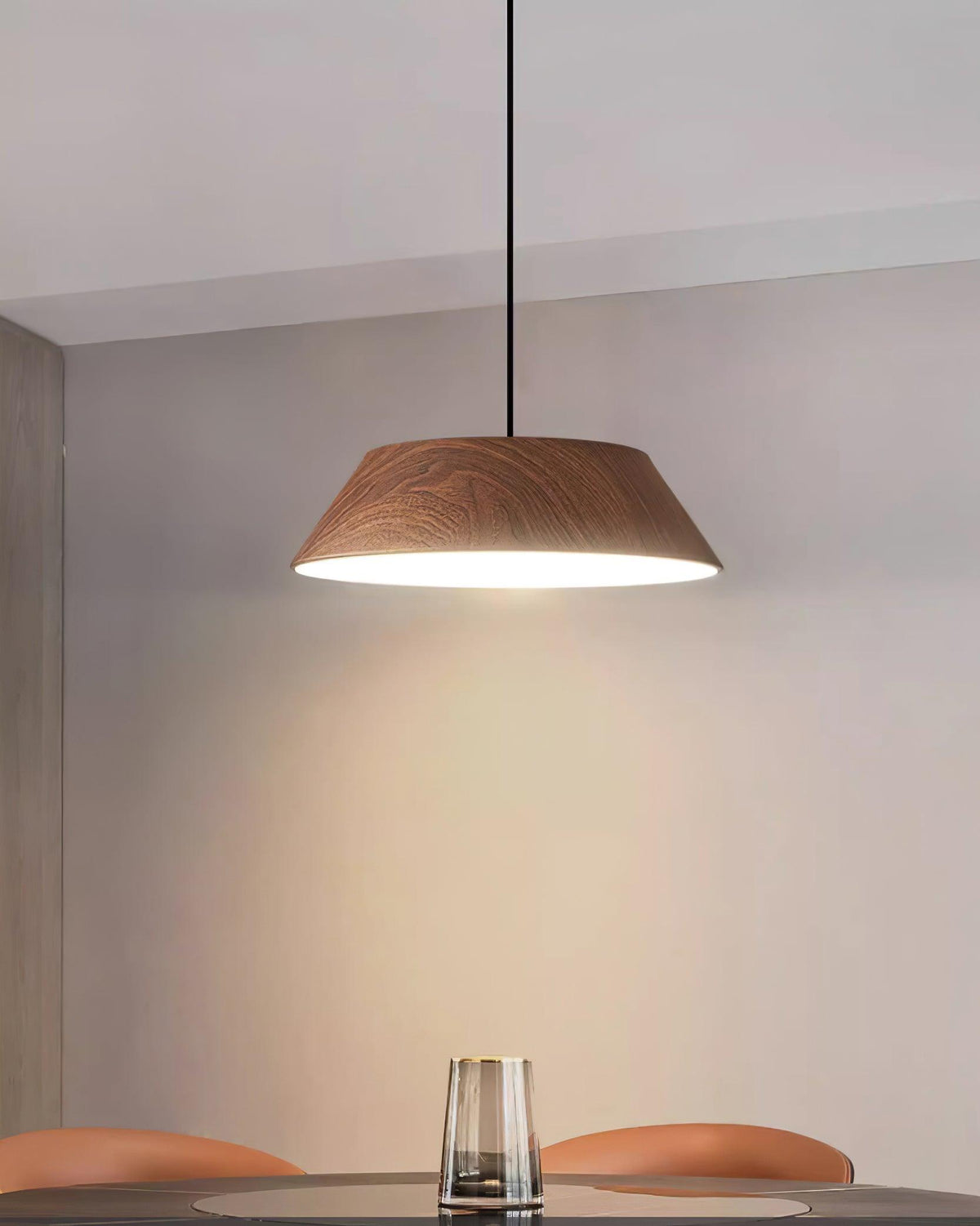 Novain hanglamp met houtnerf