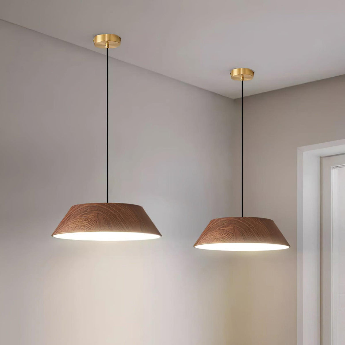 Novain hanglamp met houtnerf