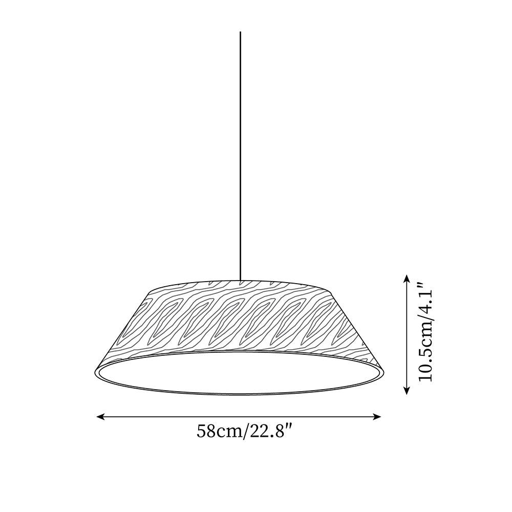 Novain hanglamp met houtnerf