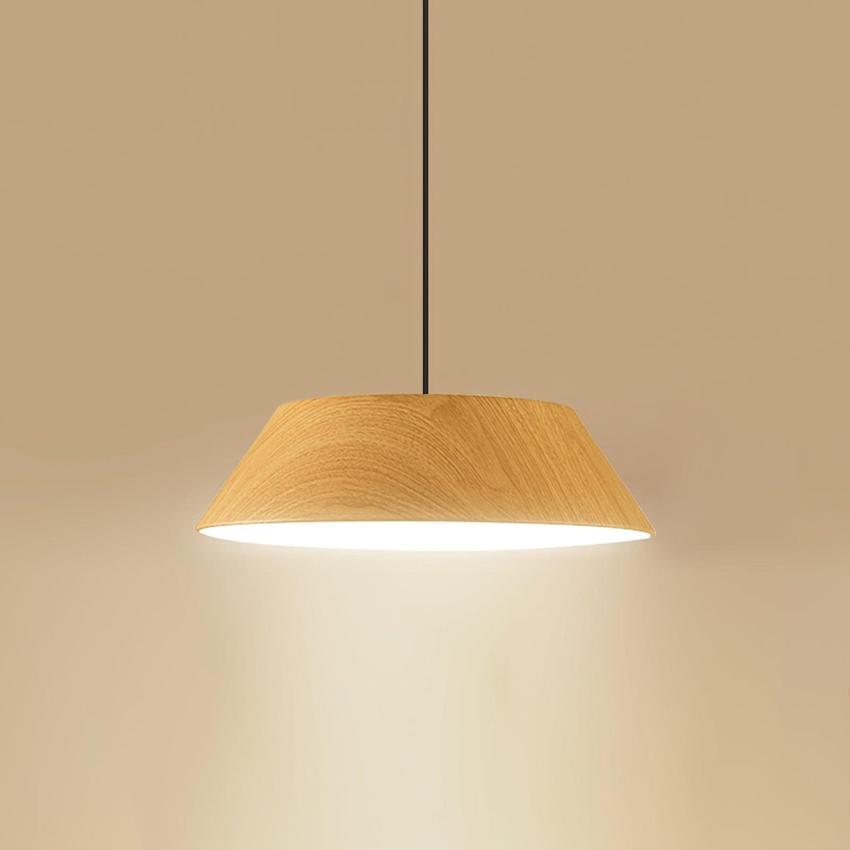 Novain hanglamp met houtnerf
