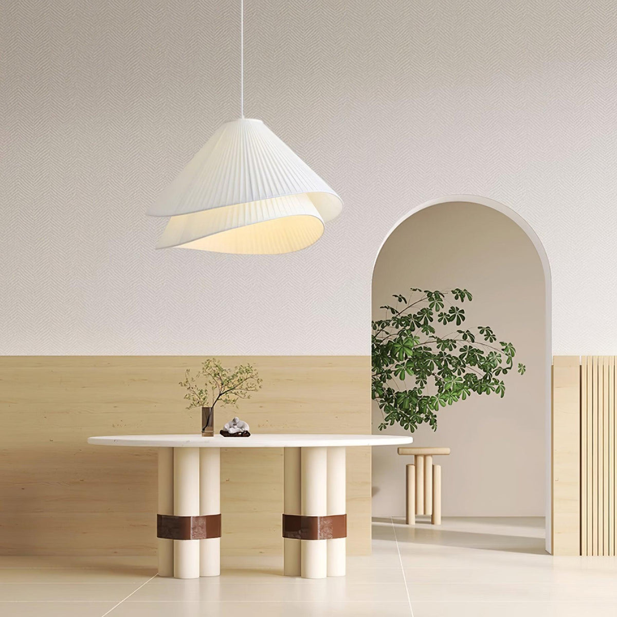 Tempo geplooide hanglamp