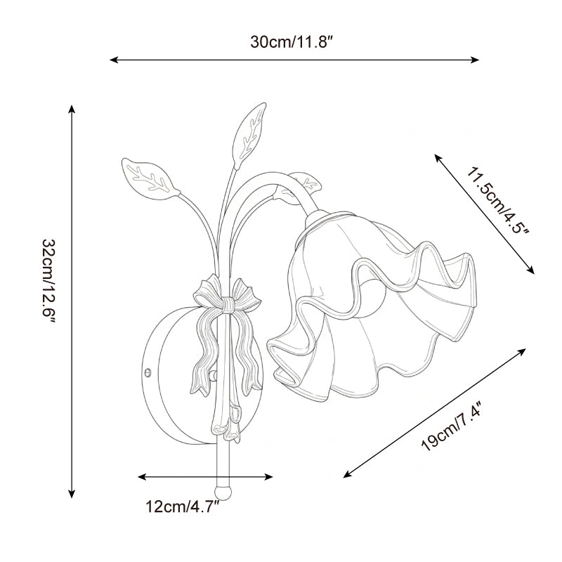 Selalielle Glimmer wandlamp