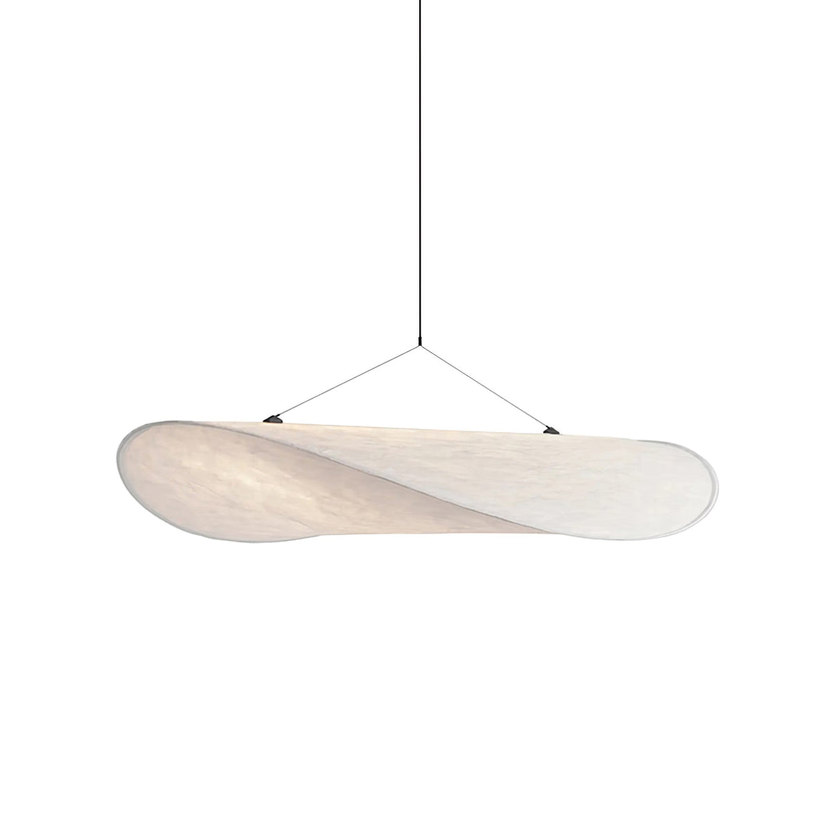 Larenol hanglamp van glas van papier en glasvezel