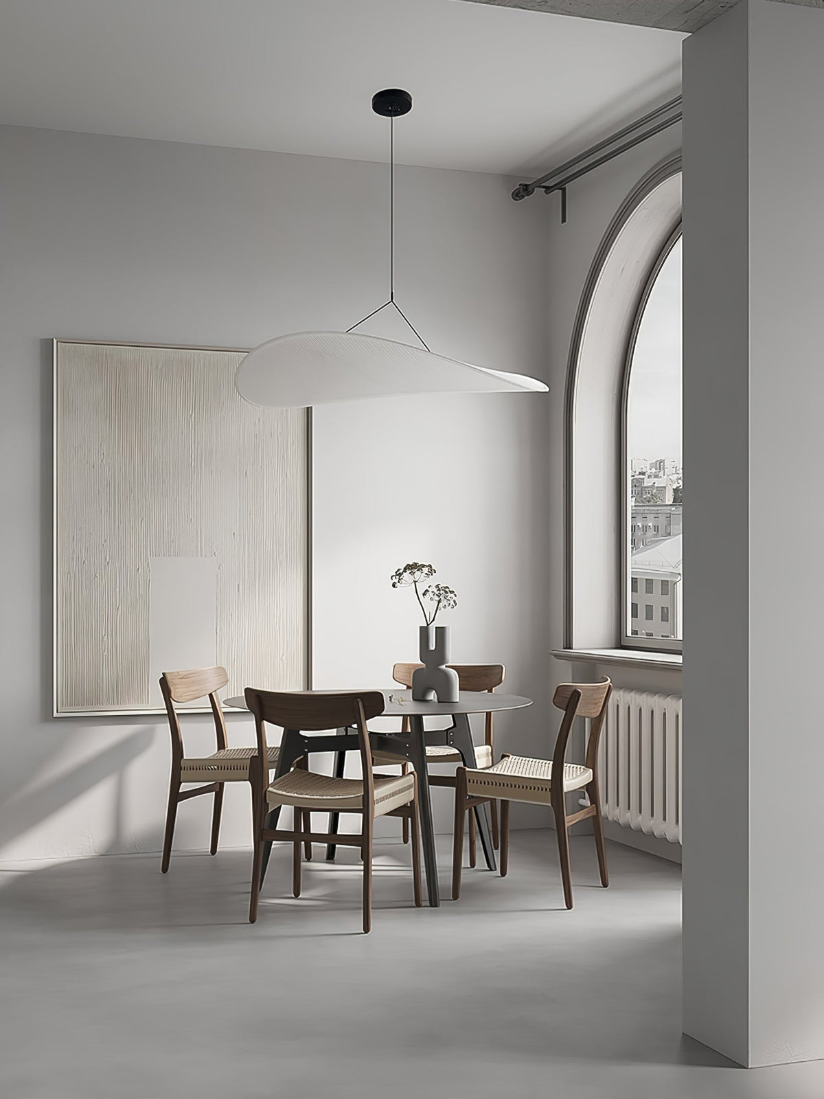 Luminette minimalistisch hanglamp van zijde