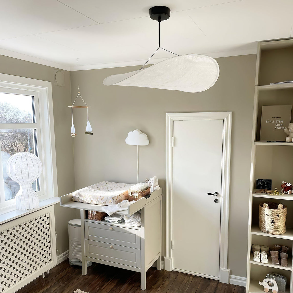 Luminette minimalistisch hanglamp van zijde