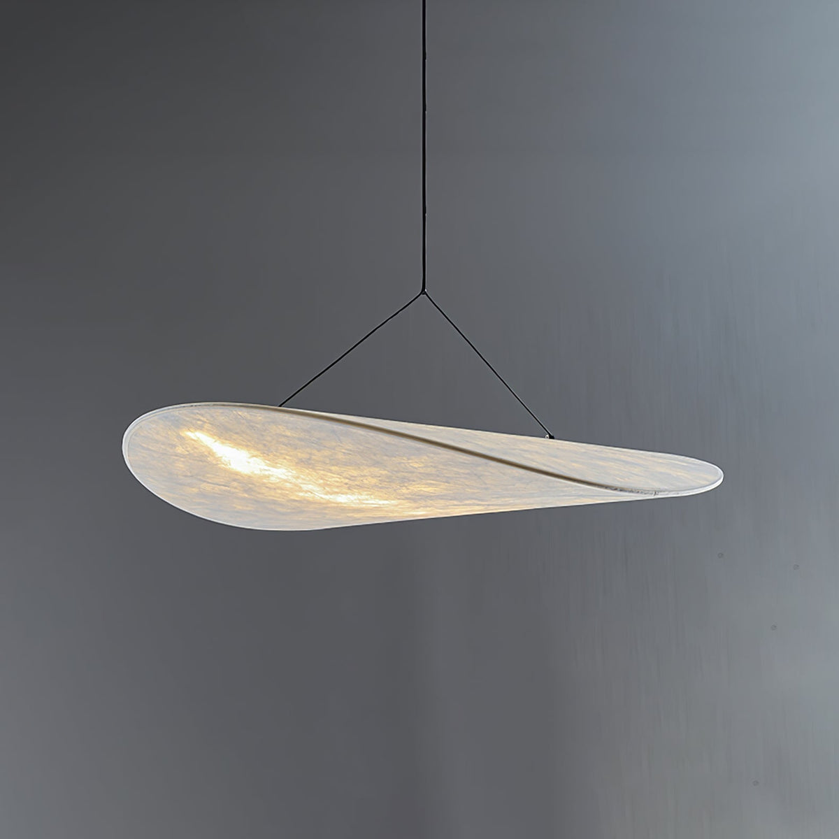Luminette minimalistisch hanglamp van zijde