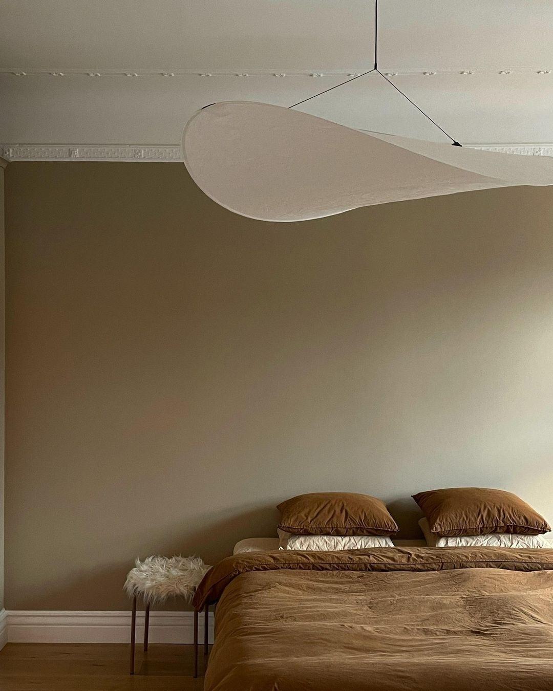 Larenol hanglamp van glas van papier en glasvezel