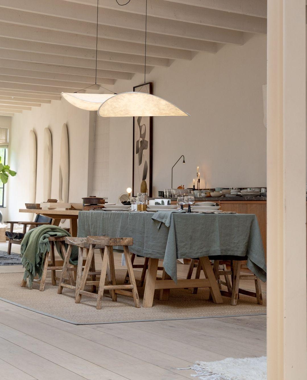 Luminette minimalistisch hanglamp van zijde