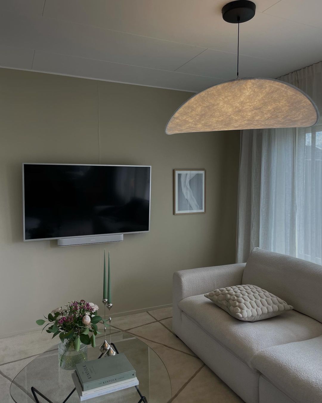Luminette minimalistisch hanglamp van zijde