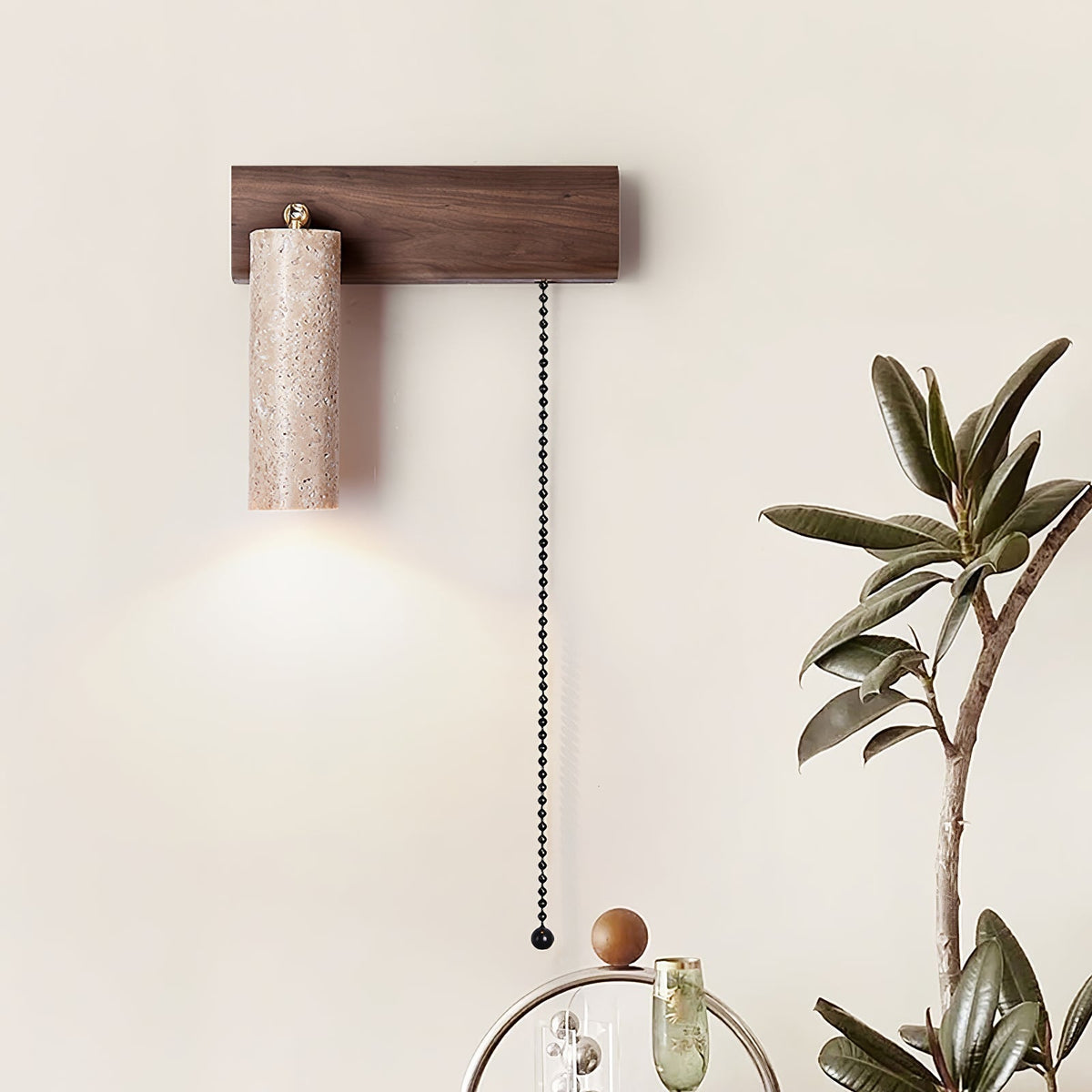 Teriuelia wandlamp met trekkoord
