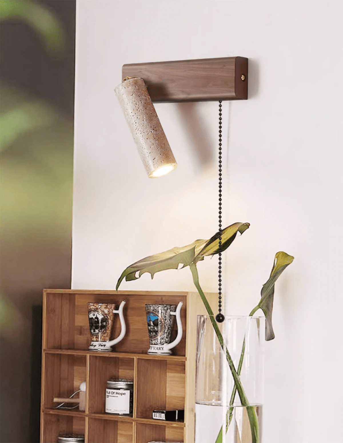 Teriuelia wandlamp met trekkoord