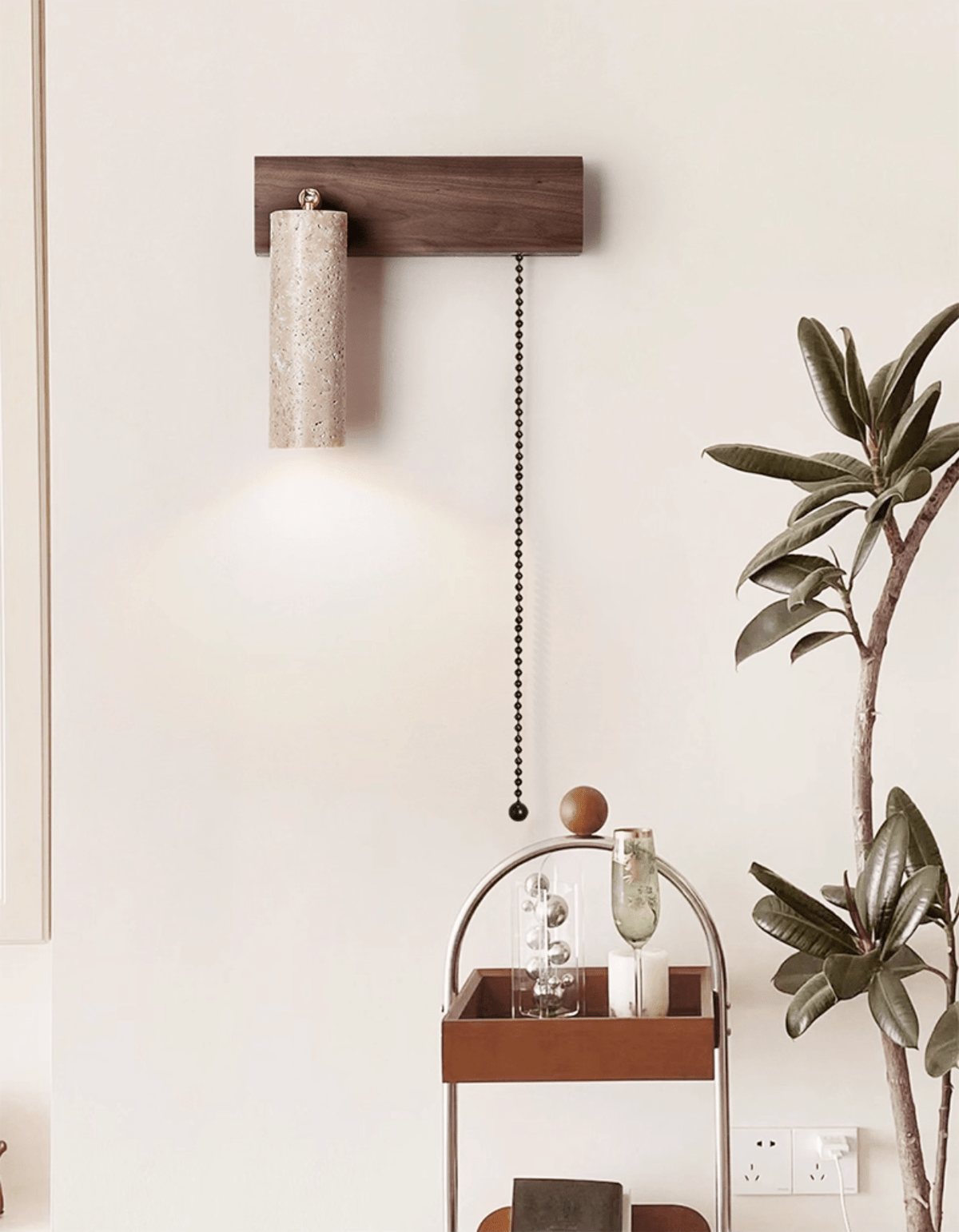 Teriuelia wandlamp met trekkoord