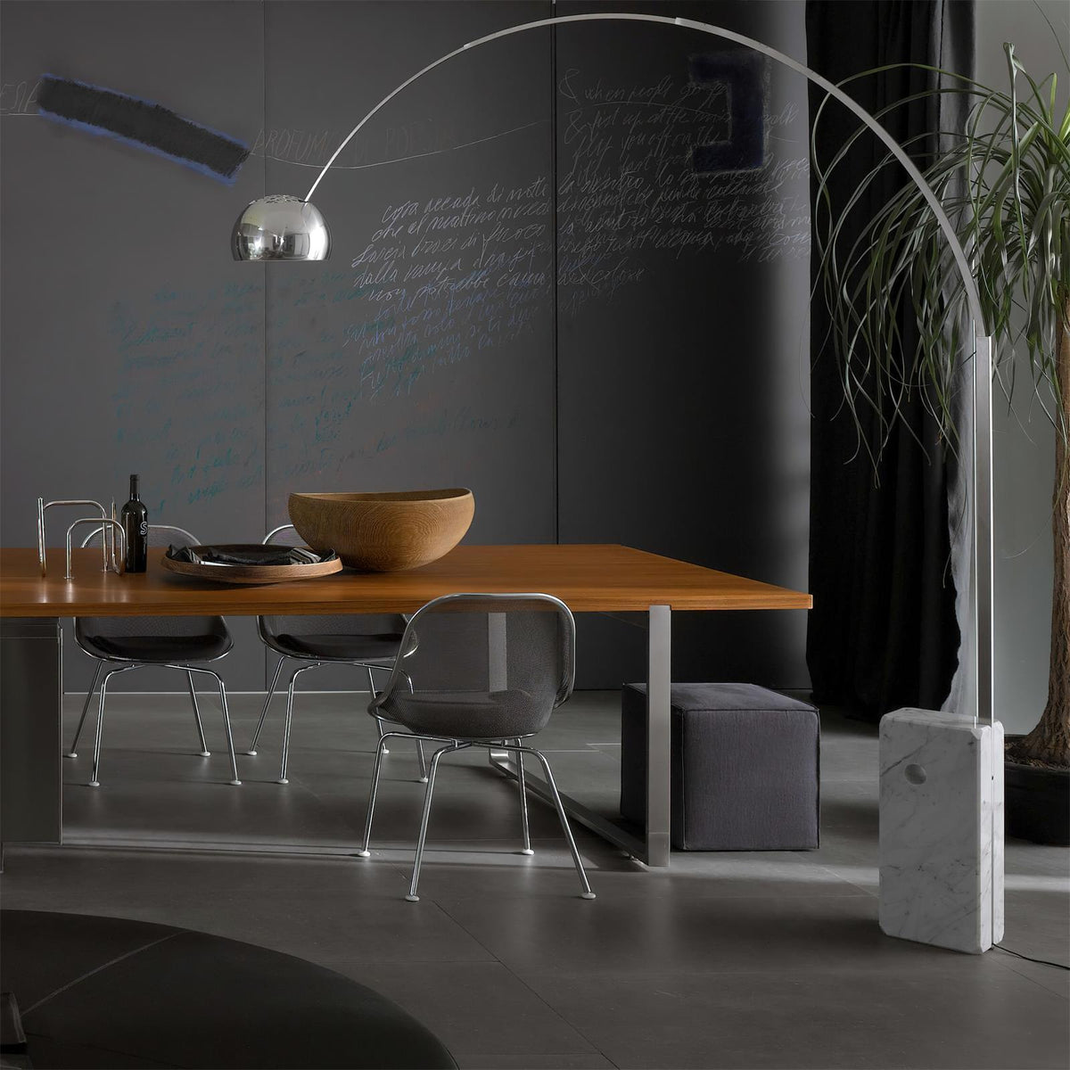 Parabola vloerlamp