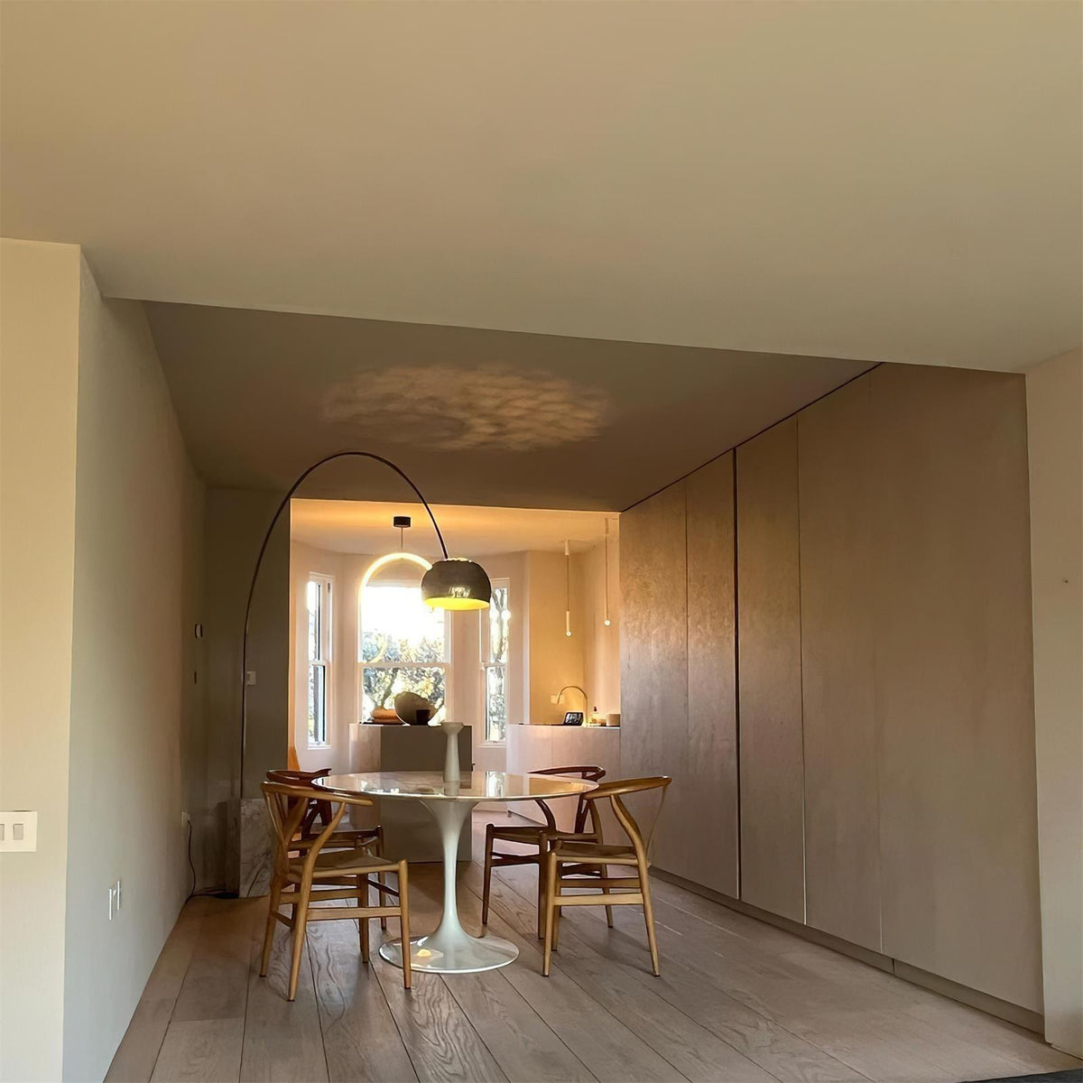 Parabola vloerlamp