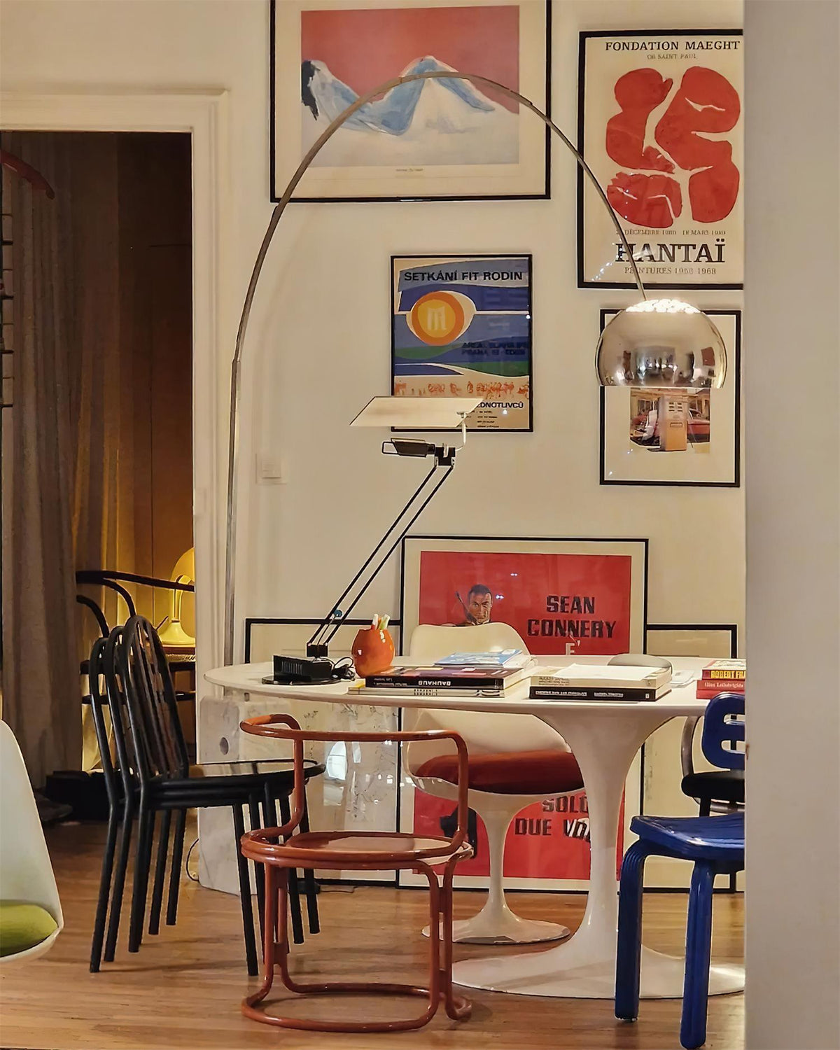 Parabola vloerlamp