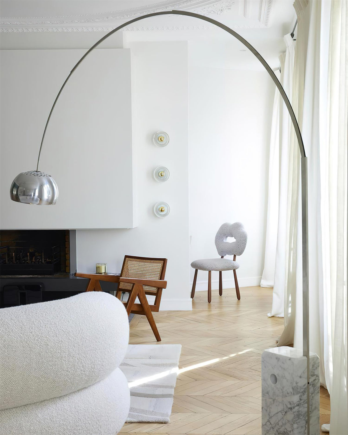 Parabola vloerlamp