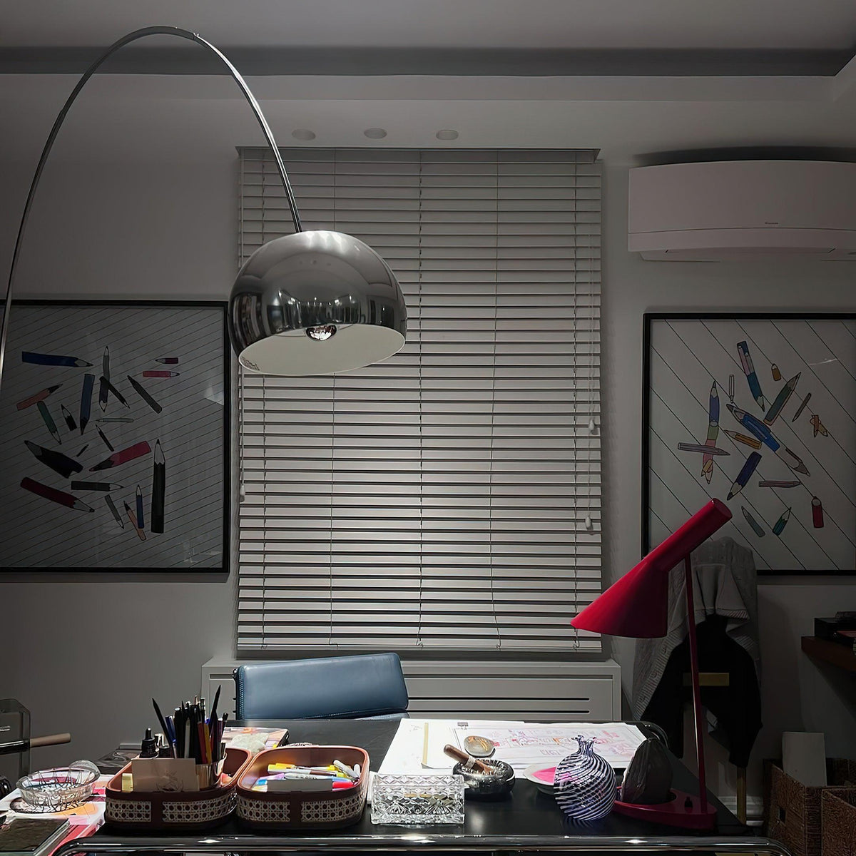 Parabola vloerlamp