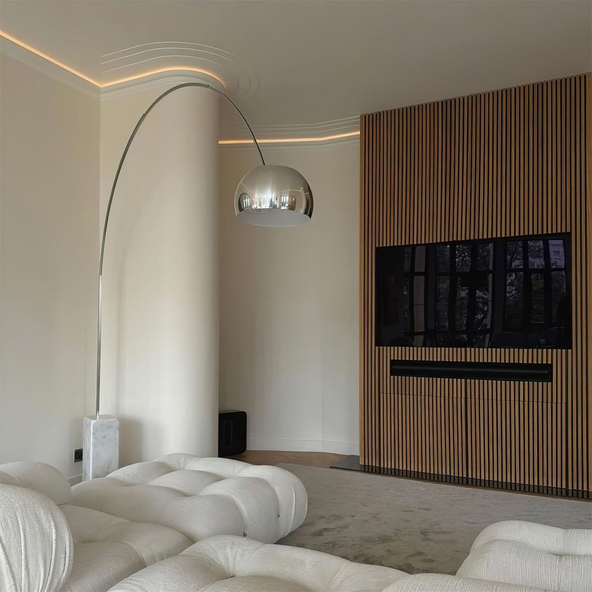 Parabola vloerlamp