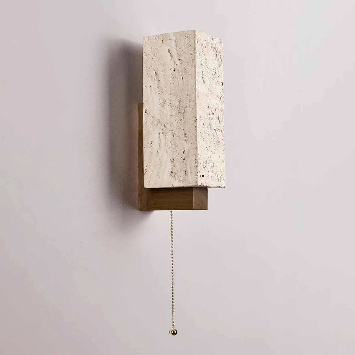 Elsoran travertin Block wandlamp