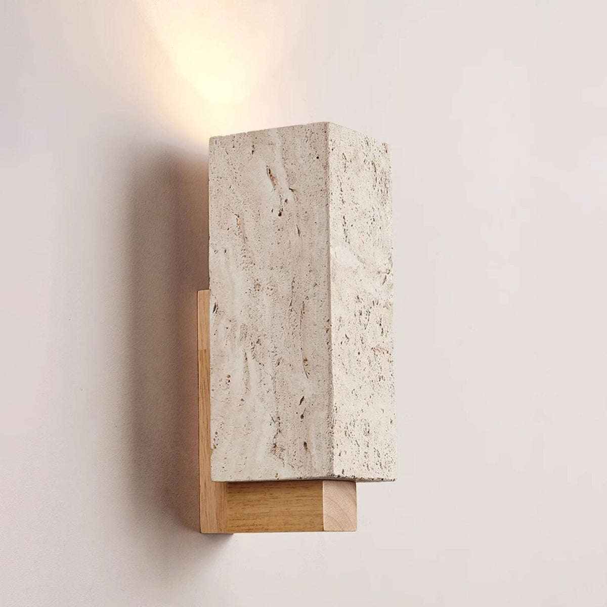Elsoran travertin Block wandlamp