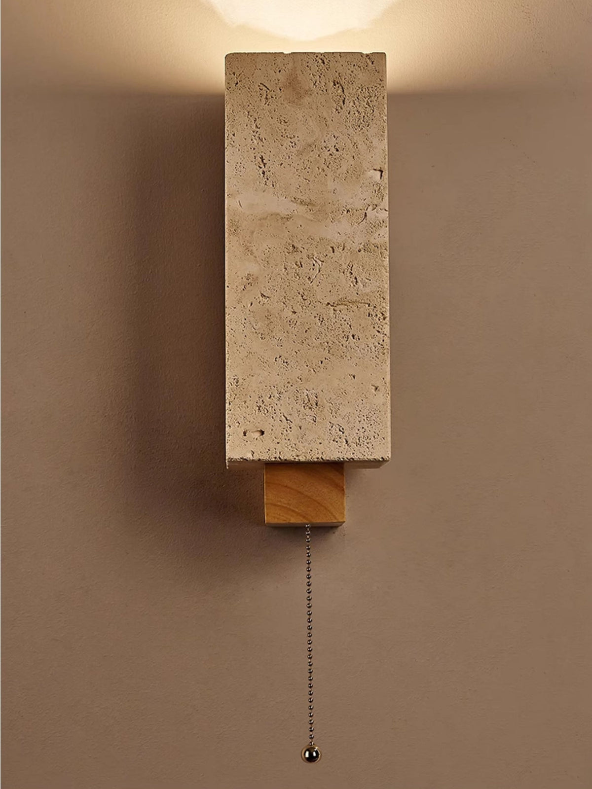 Elsoran travertin Block wandlamp