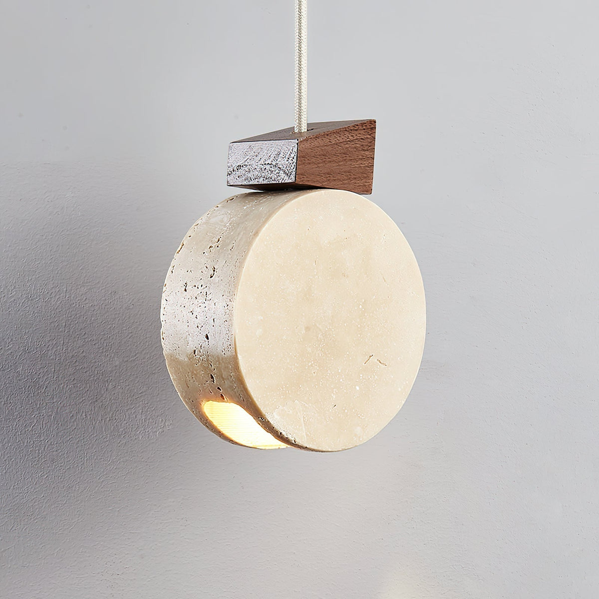 Tavaielle hanglamp geometrie travertin