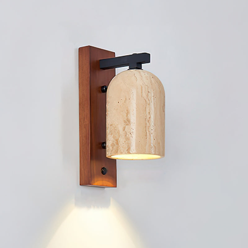 Cole wandlamp travertin